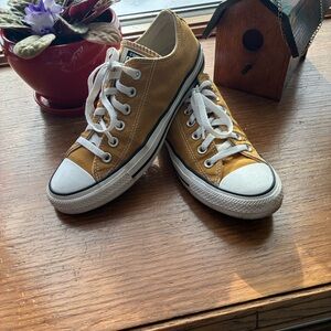 Converse Mustard Yellow Canvas Shoes